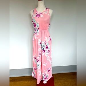 Floral Pink Maxi Dress - very soft.